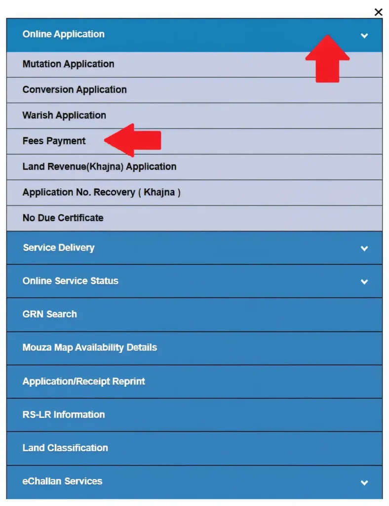 How to Pay Khajna, Mutation, or Conversion Fees Online on Banglarbhumi